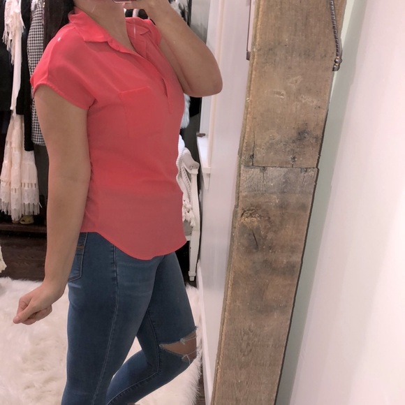 Pleione size small coral sleeveless top - Picture 1 of 4